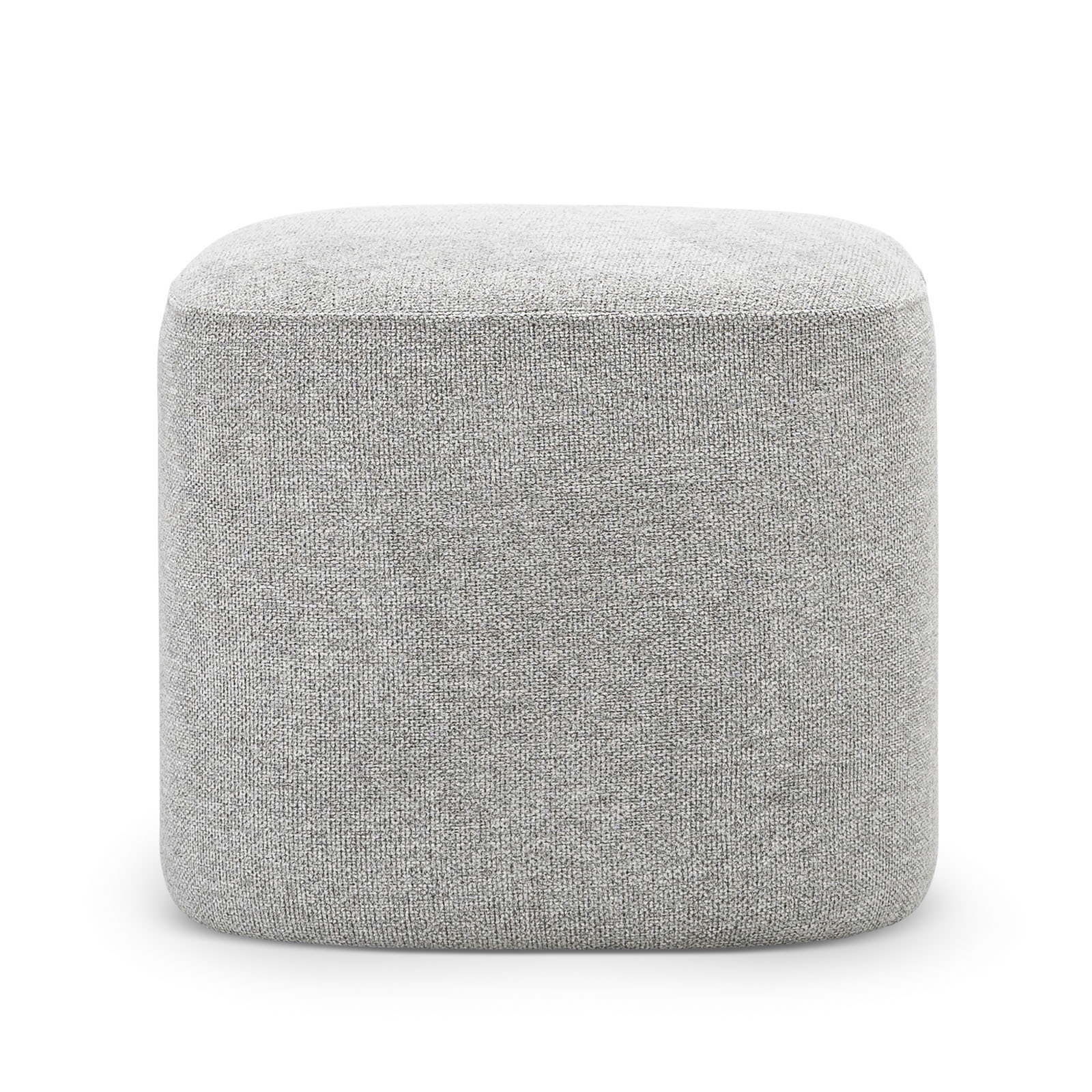 Podd Square Ottoman Stool in Hail Grey L3 Home