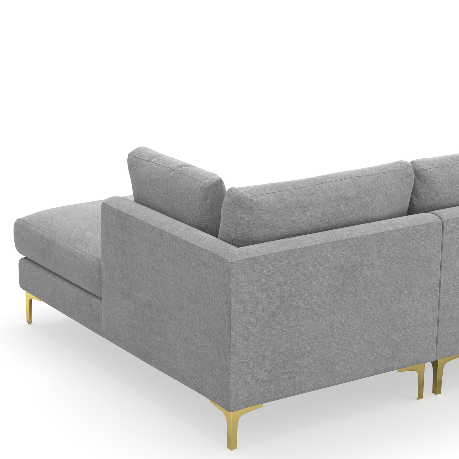 Alex Chaise Sectional Sofa in Dove Grey L3 Home