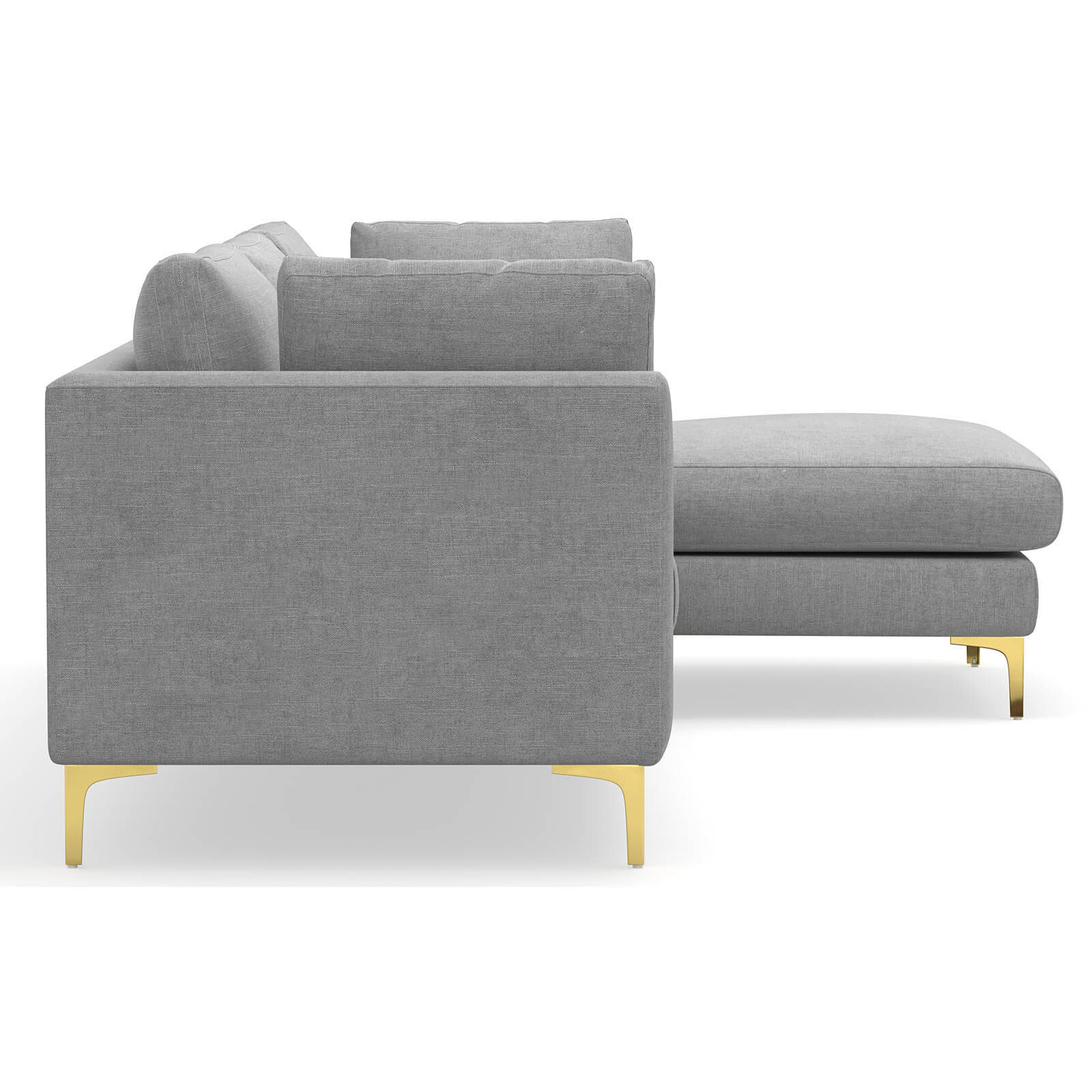 Alex Chaise Sectional Sofa in Dove Grey L3 Home