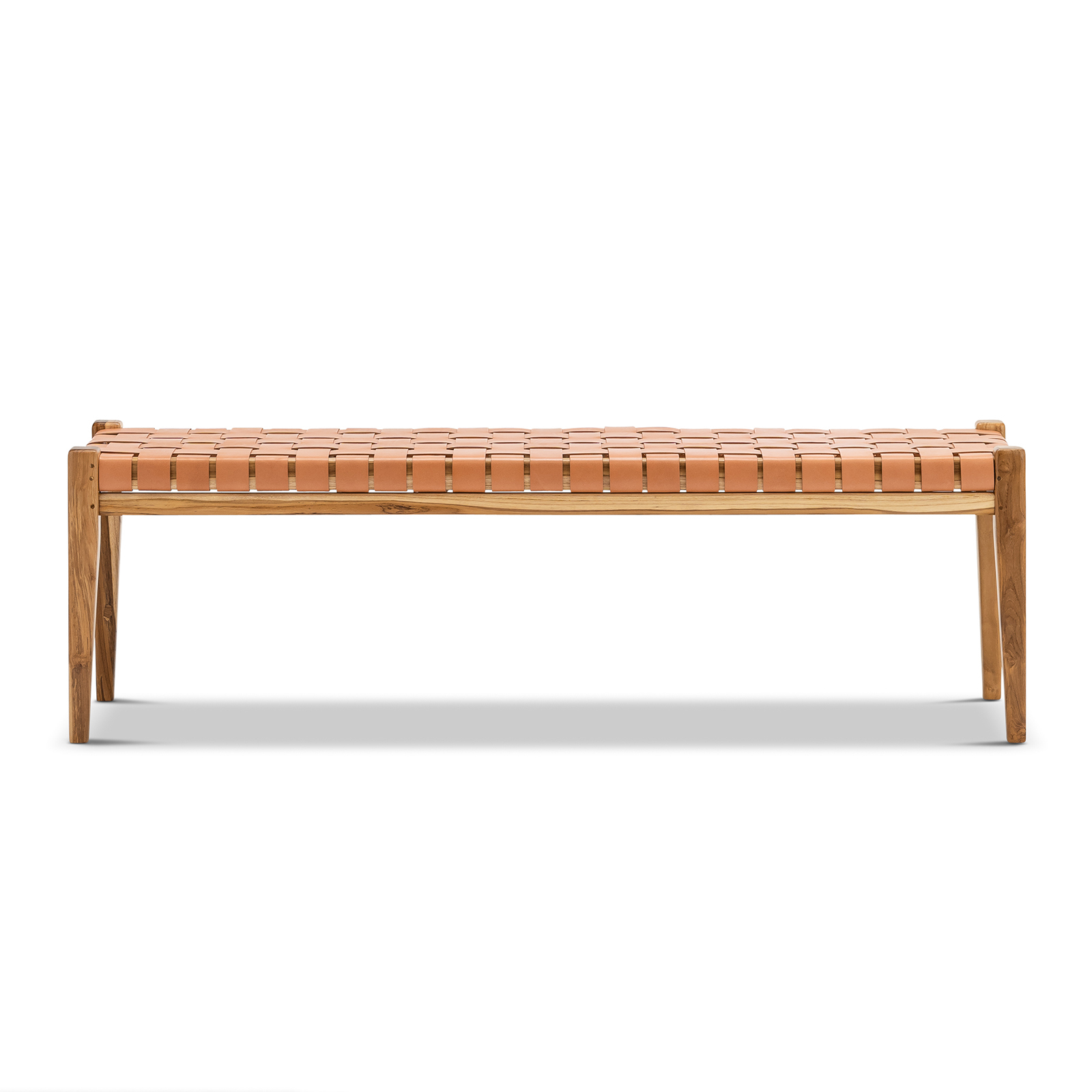 Lazie Bench Leather Strap 150cm in Natural Tan L3 Home