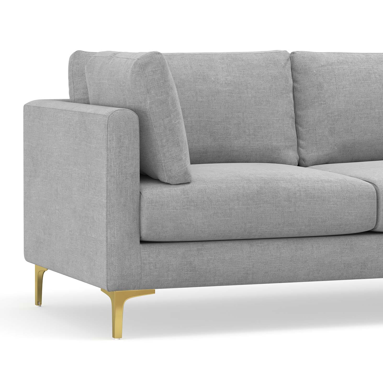 Alex Chaise Sectional Sofa in Dove Grey L3 Home
