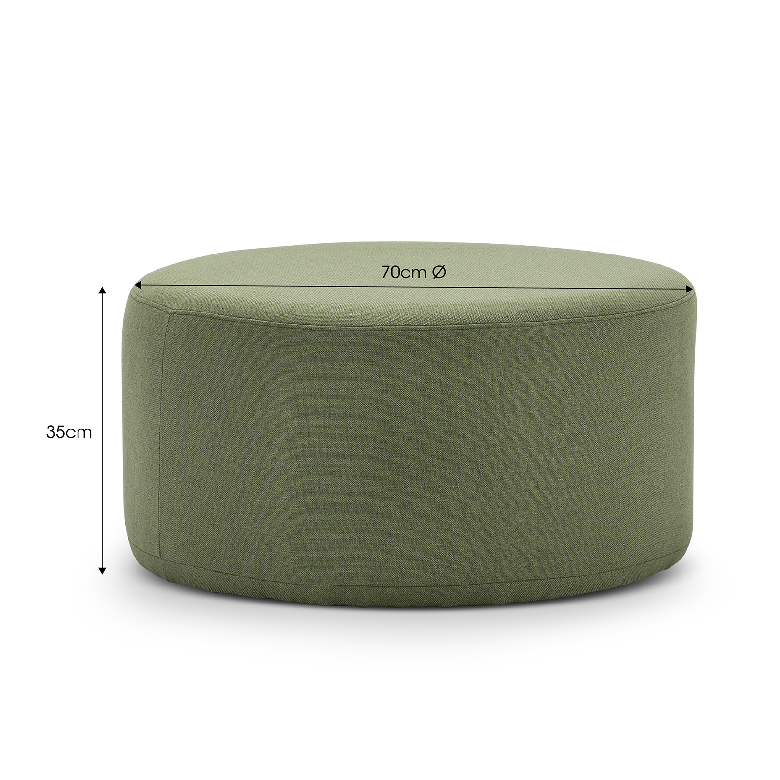 Moss green ottoman store