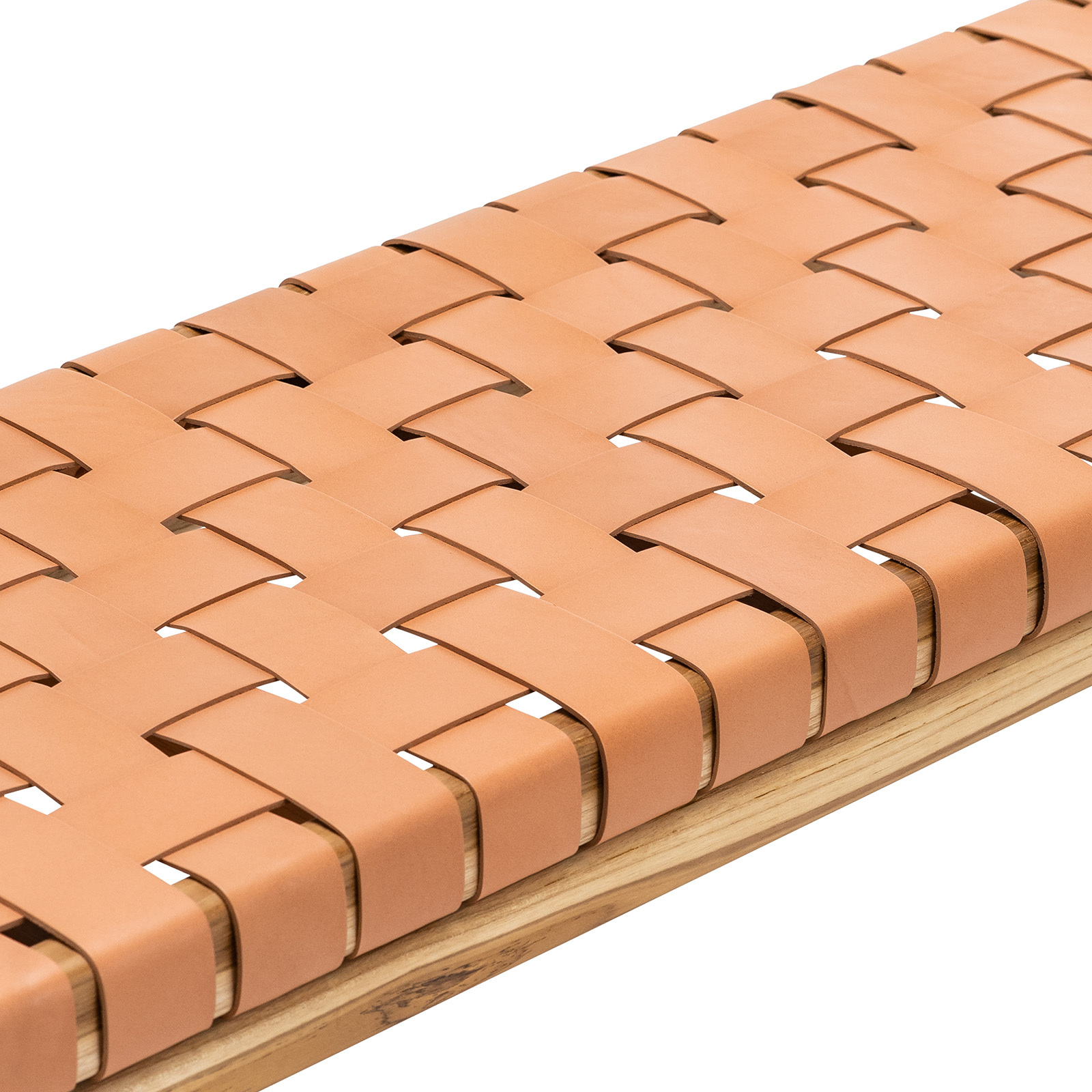 Lazie Bench Leather Strap 150cm in Natural Tan L3 Home