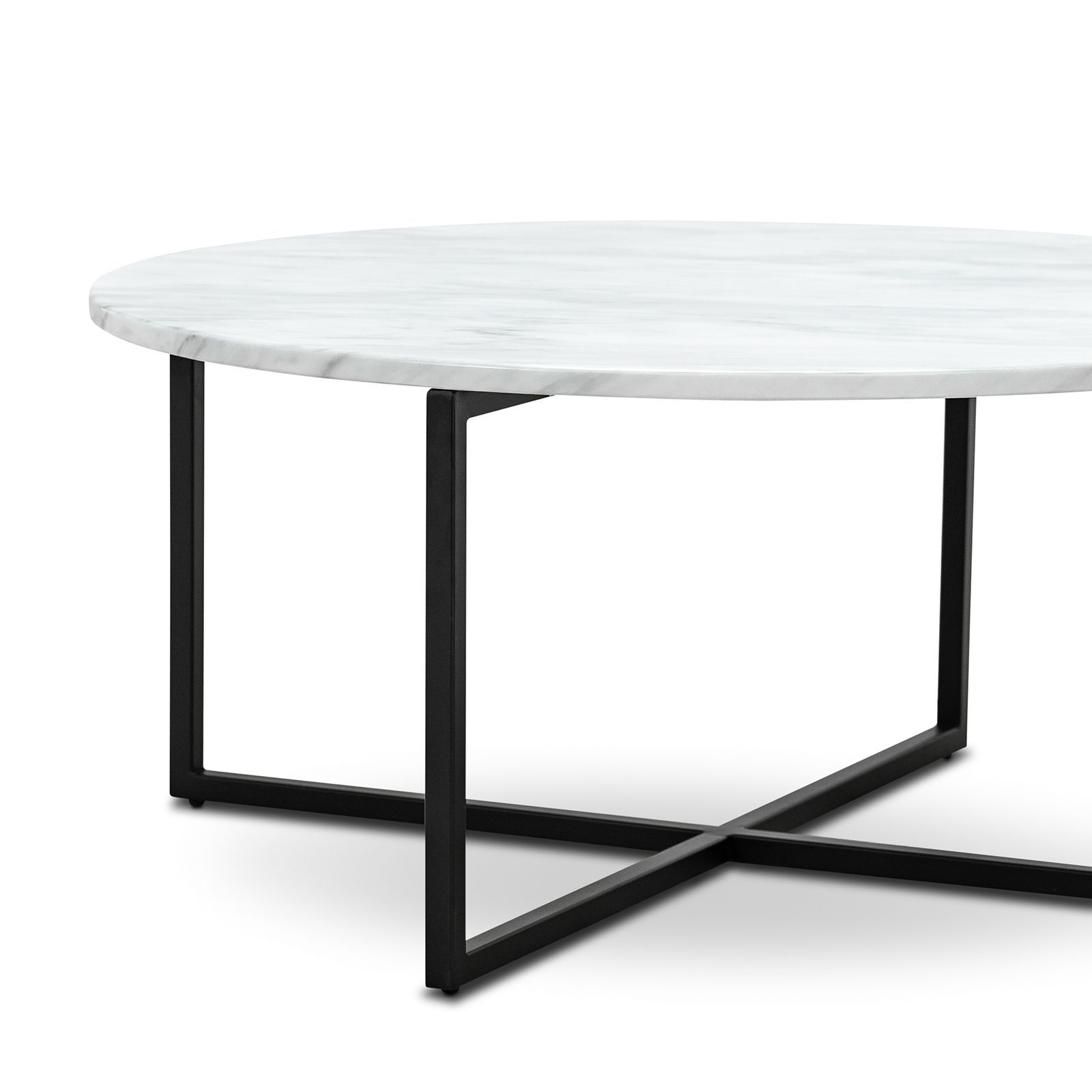 Ellie Marble Round Coffee Table White, Marble Coffee Table Aus