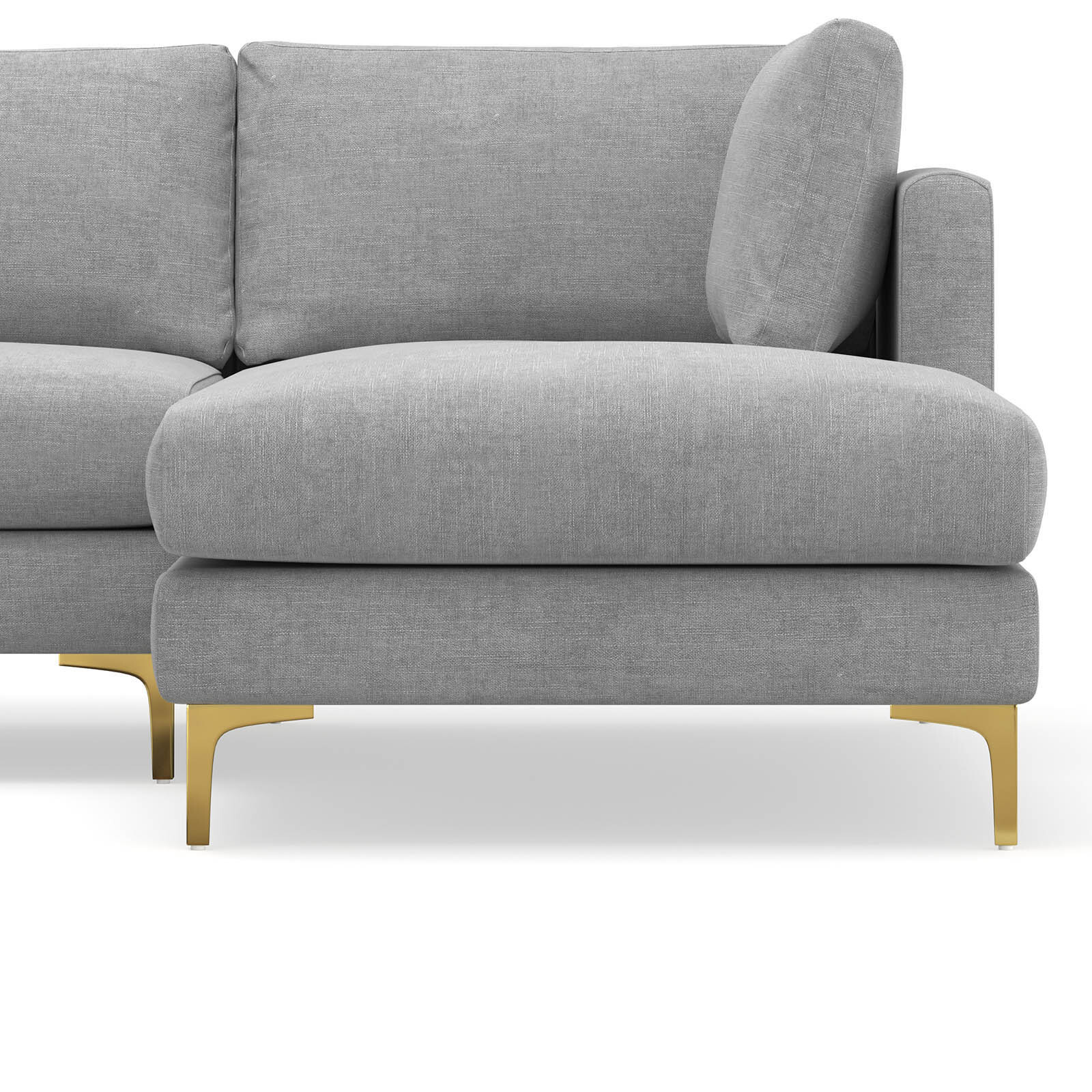 Alex Chaise Sectional Sofa in Dove Grey L3 Home