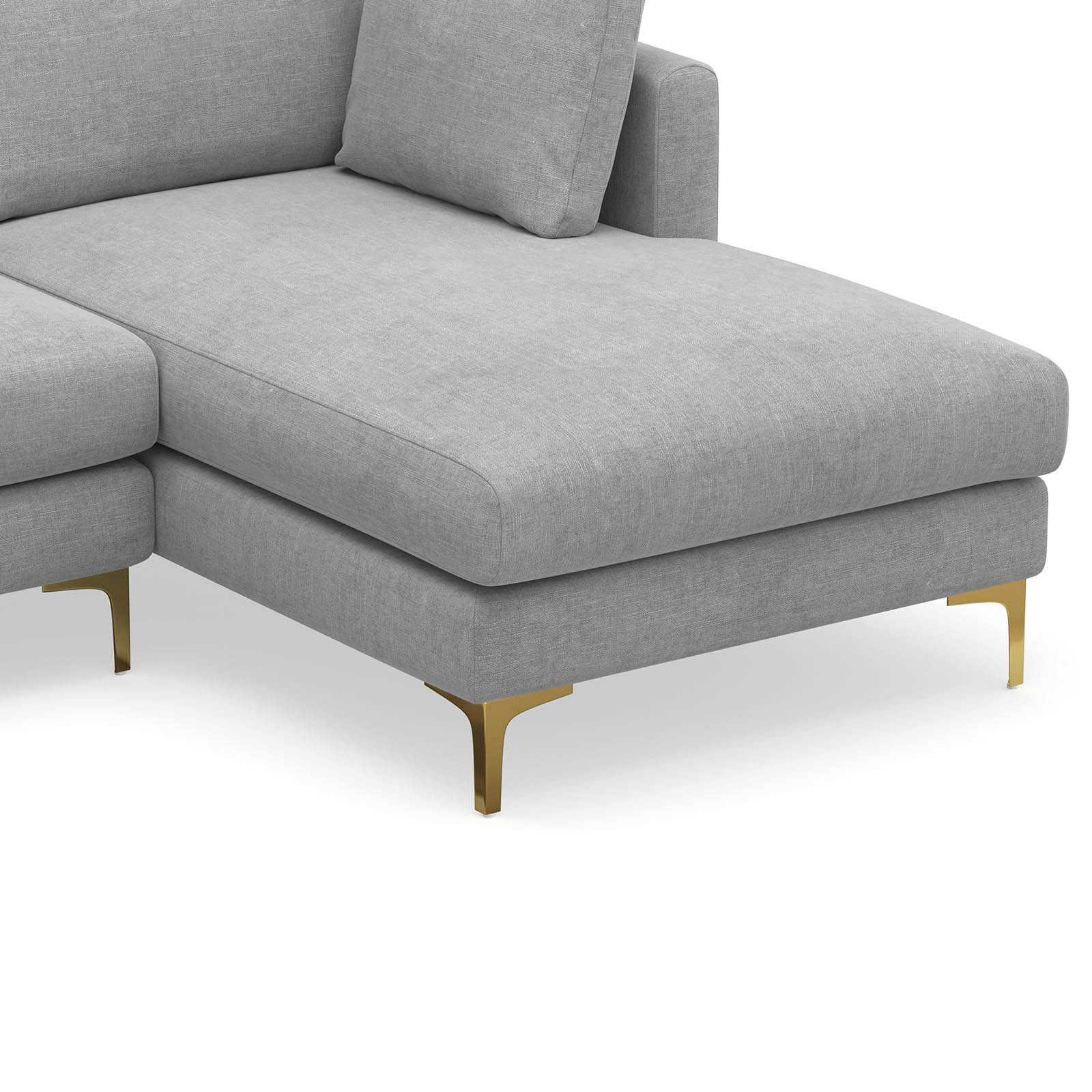 Alex Chaise Sectional Sofa in Dove Grey L3 Home