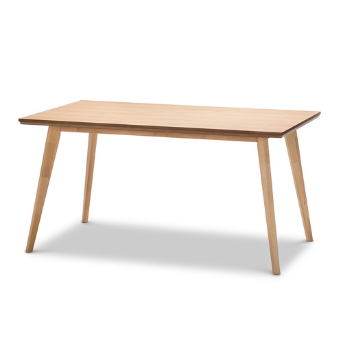 Bruno Dining Table, Natural Oak