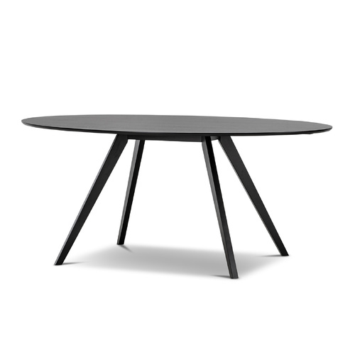 Carol Dining Table, Black Oak