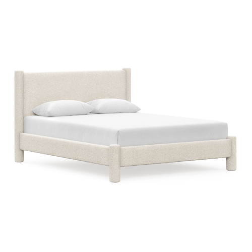 Liora Queen Bed Frame, Cream Boucle