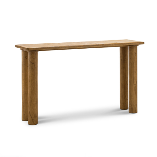 Khakti 140cm Pillar Console Table, Natural
