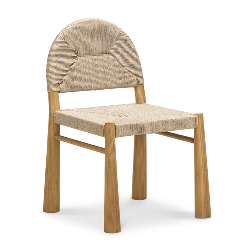 Caliste Set of 2 Woven Rope Arch Dining Chair, Indoor & Outdoor