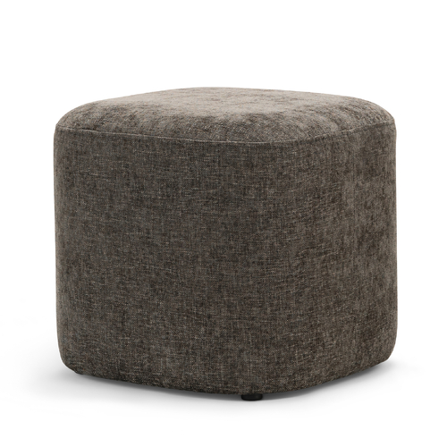 Podd Square Ottoman Stool, Mocha Brown