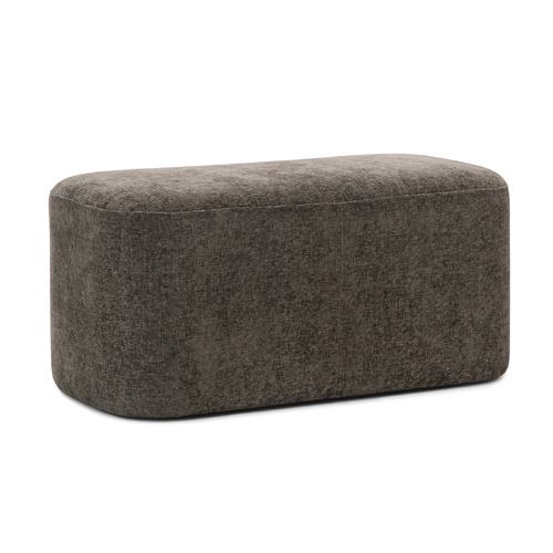 Podd Ottoman Bench Stool, Mocha Brown