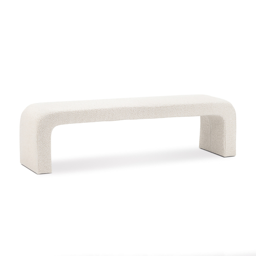 Harper Arch 160cm Bench Seat, Cream Bouclé