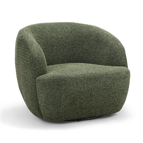 Cuddle Swivel Armchair, Moss Green