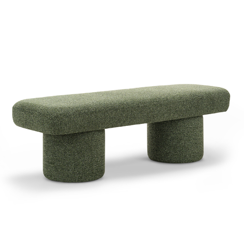 Nico 140cm Bench Seat, Moss Green