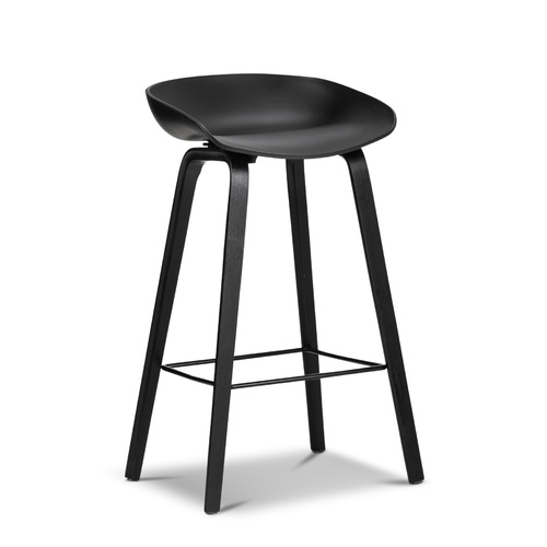 Replica Hay Bar Stools, All Black (Set of 2)