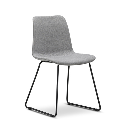 Sadel Fabric Dining Chair, Grey (Set of 2)