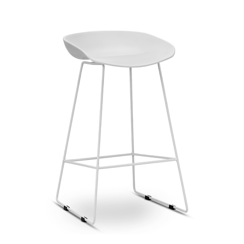 Replica Hee Welling Hay Sled Barstool, White (Set of 2)