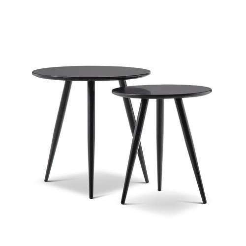 Komma Nested Side Tables, Black