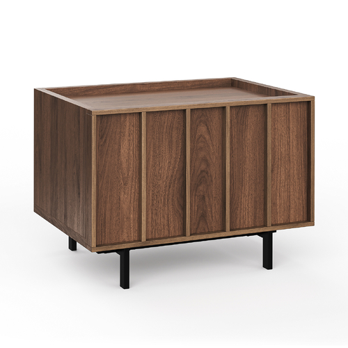 Linea Bedside Table, Light Walnut