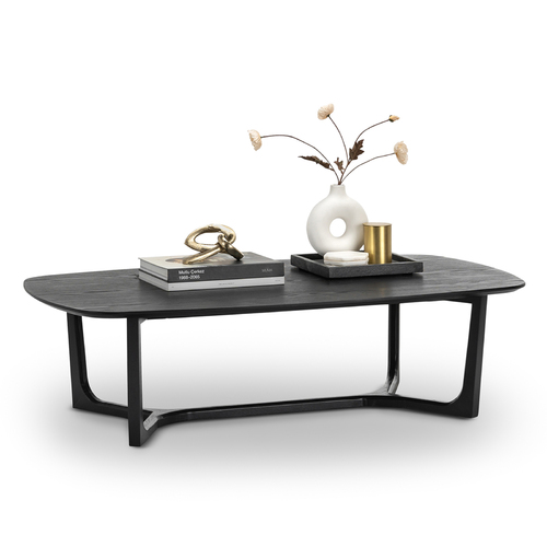 Span Ashwood Oval Coffee Table, Black