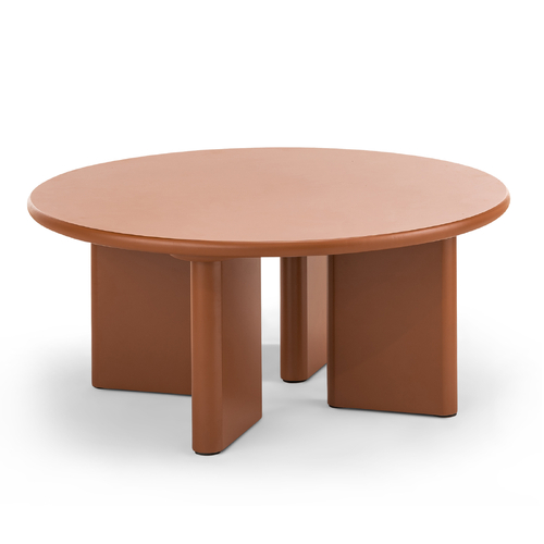 Omni Round Coffee Table, Muted Terracotta