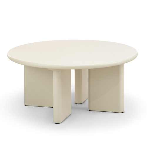Omni Round Coffee Table, Ecru Putty