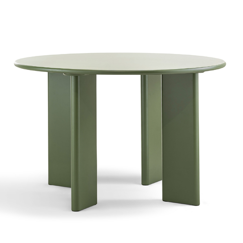 Omni 120cm Round Dining Table, Olive Green