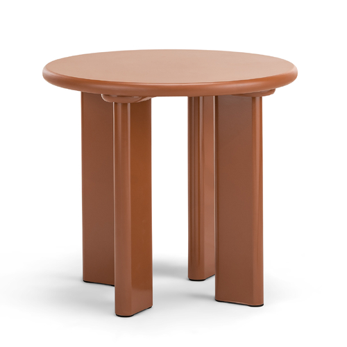 Omni 50cm Round Side Table, Muted Terracotta