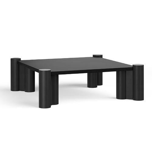 Hart Square Concrete Coffee Table, Black