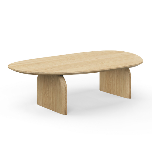 Arco Oval Oak Coffee Table, Natural