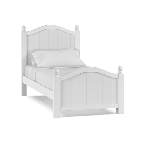 Emma Single Kids Bed Frame, White