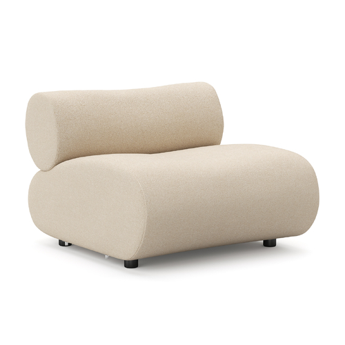 Cavo Armless Sofa, Ecru Micro Bouclé