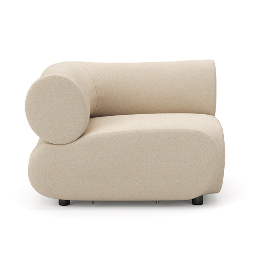 Cavo Corner Sofa, Ecru Micro-Bouclé