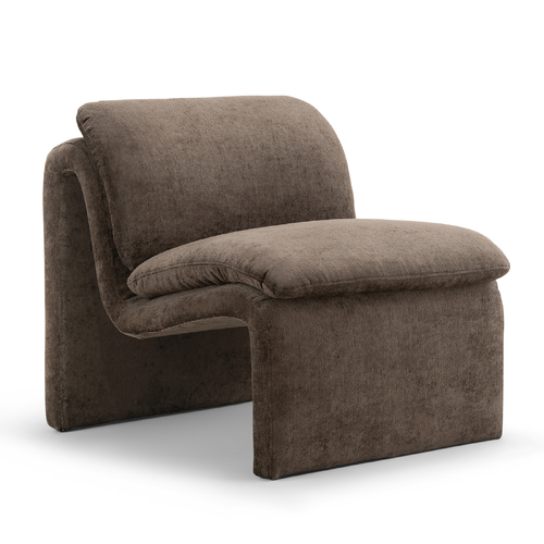 Curvee Occasional Chair, Chocolate