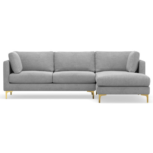 Alex Chaise Sectional Sofa, Dove Grey