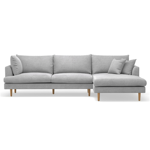 Byron Modular Sofa with Chaise, Dove Grey