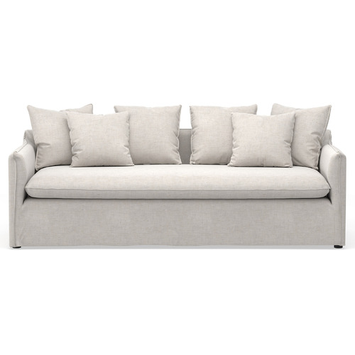 Palms 3 Seater Slipcover Sofa, Natural Linen