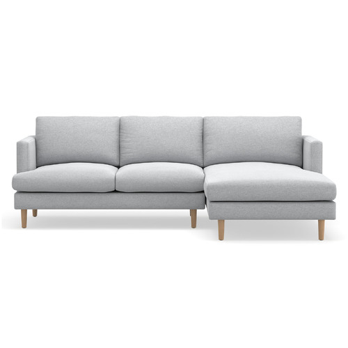 Taylor Modular Sofa with Chaise, Cloud Grey